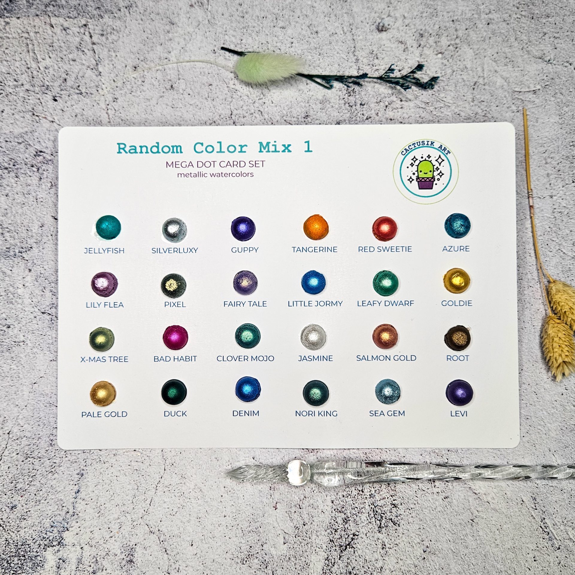 Random Color Mix 1 – MEGA Dot Card Set