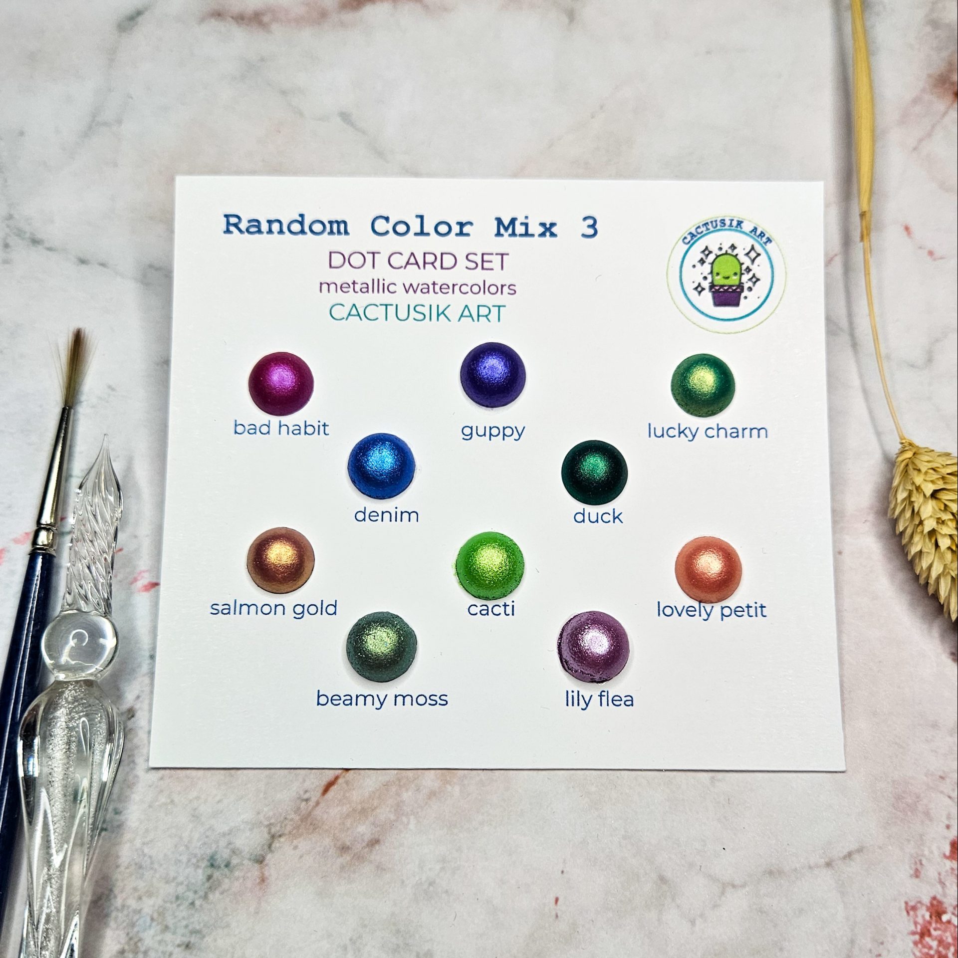Random Color Mix 3 – Dot Card Set