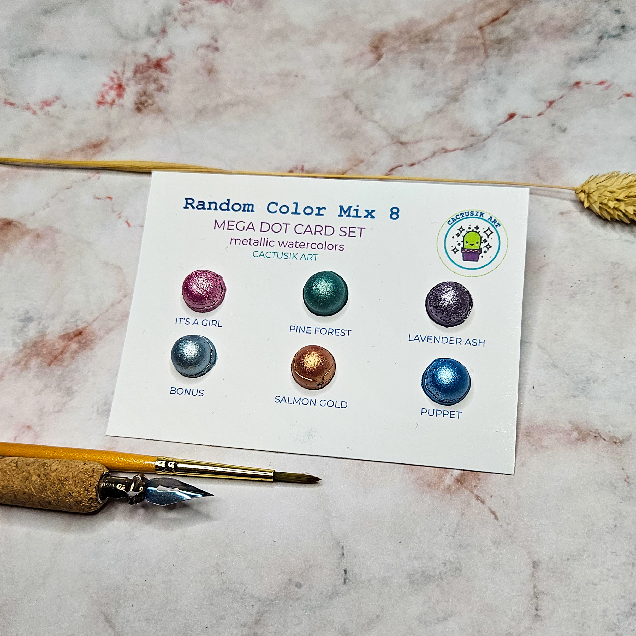 Random Color Mix 8 – Mega Dot Card Set