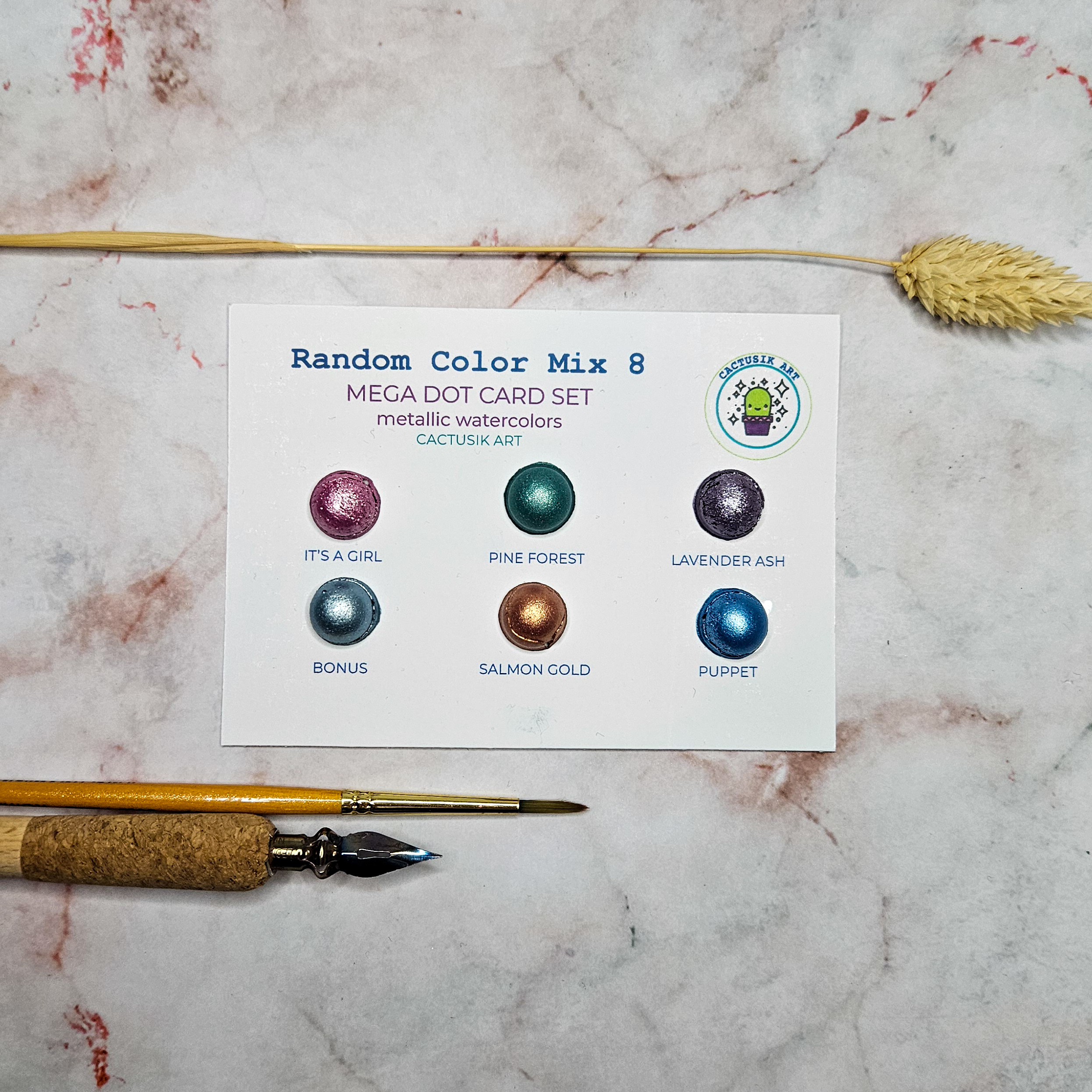 Random Color Mix 8 – Mega Dot Card Set