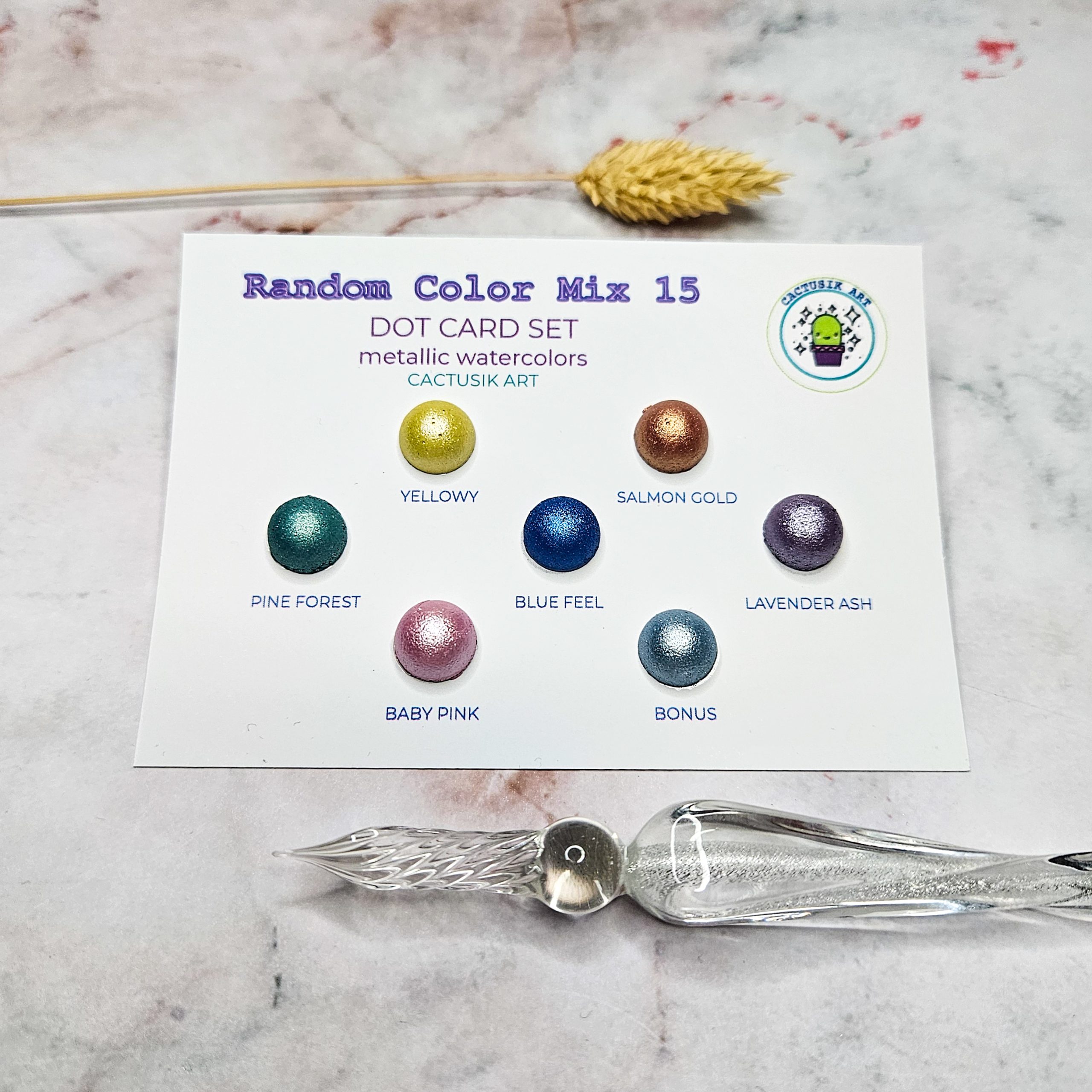 Random Color Mix 15 – Dot Card Set