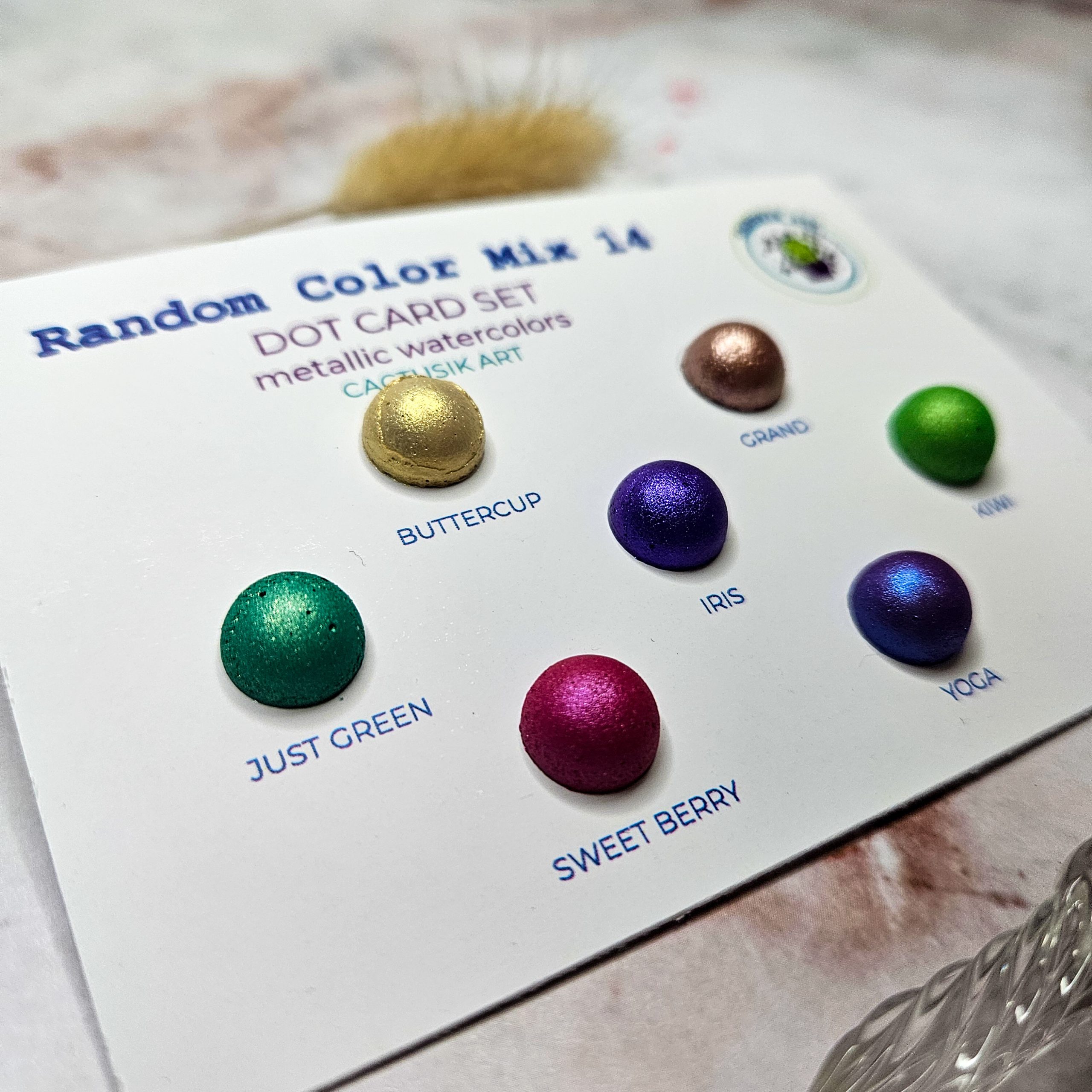 Random Color Mix 14 – Dot Card Set