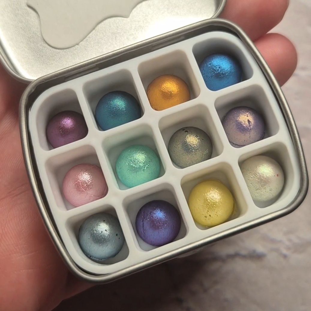 Puszka metalowa z wkładką na 12 kolorów - obrazek 5